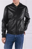 Leather jacket Minop | Regular Fit BOSS BLACK black