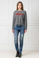 Kaszmirowy sweter LOULOU C | Loose fit Zadig&Voltaire szary