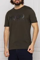 T-shirt dolive | Regular Fit HUGO khaki