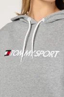 Bluza CROPPED LOGO | Regular Fit Tommy Sport szary