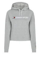 Bluza CROPPED LOGO | Regular Fit Tommy Sport szary