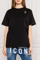 T-shirt | Loose fit McQ Alexander McQueen czarny