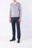 Sweater | Regular Fit | with addition of silk Hackett London ash gray