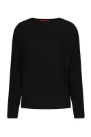 Wełniany sweter CESENA | Loose fit MAX&Co. czarny
