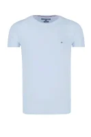 T-shirt STRETCH | Slim Fit Tommy Hilfiger błękitny