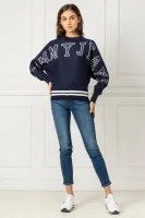 Sweter TJW BATWING | Loose fit Tommy Jeans granatowy