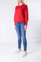 Sweter LS CN AUDREY | Regular Fit GUESS czerwony