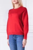 Sweter LS CN AUDREY | Regular Fit GUESS czerwony