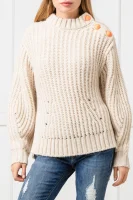 Wełniany sweter MARLON AWA | Regular Fit Zadig&Voltaire kremowy
