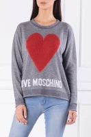 Sweter | Regular Fit Love Moschino szary