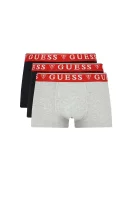 Bokserki 3-pack HERO | cotton stretch Guess Underwear gray