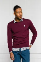 Wool sweater | Regular Fit Karl Lagerfeld claret