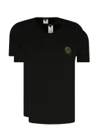 T-shirt 2-pack | Regular Fit Versace czarny