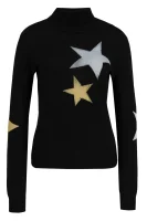 Wełniany Sweter | Regular Fit Boutique Moschino czarny