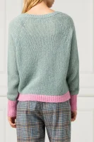 Sweter DOROTHY | Regular Fit | z dodatkiem wełny MAX&Co. turkusowy