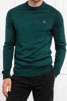 Wool sweater ANSERLOT | Regular Fit BOSS ORANGE 	bottle green	