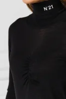 Wełniany sweter | Slim Fit N21 czarny