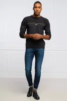 Sweter Ramone | Regular Fit | z dodatkiem wełny BOSS GREEN czarny