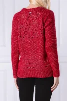 Sweter GAENOIR | Regular Fit | z dodatkiem wełny GUESS czerwony