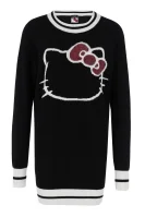 Sweter Egiziano Hello Kitty | Loose fit | z dodatkiem wełny Pinko czarny