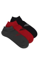 Socks 3-pack Emporio Armani charcoal