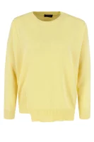 Wełniany sweter CONTORNO | Loose fit | z dodatkiem kaszmiru MAX&Co. żółty