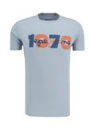 T-shirt DION | Slim Fit Pepe Jeans London błękitny