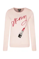 Sweter | Regular Fit DKNY pudrowy róż