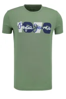 T-shirt DION | Slim Fit Pepe Jeans London zielony