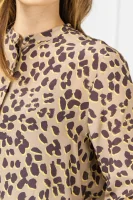 Jedwabna bluzka Efelize | Regular Fit BOSS ORANGE brązowy