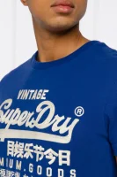 T-shirt VL OFF PISTE | Slim Fit Superdry niebieski