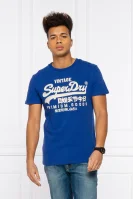 T-shirt VL OFF PISTE | Slim Fit Superdry niebieski