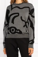 светр | comfort fit Kenzo сірий