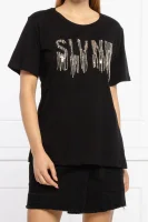 футболка | regular fit Silvian Heach чорний