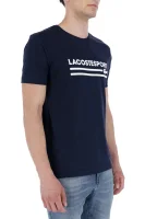 T-shirt | Regular Fit | with addition of silk Lacoste navy blue