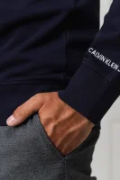 Bluza CK Badge | Regular Fit CALVIN KLEIN JEANS granatowy