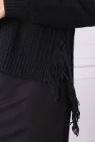 Wełniany sweter | Regular Fit | z dodatkiem kaszmiru TWINSET czarny
