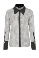 Silk shirt | Loose fit Elisabetta Franchi black