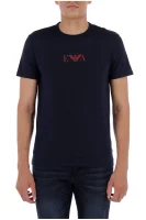 T-shirt 2-pack | Slim Fit Emporio Armani granatowy
