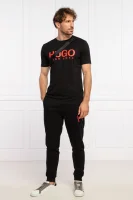 T-shirt Dolive | Regular Fit HUGO czarny