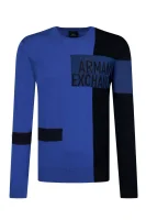 Sweter | Regular Fit Armani Exchange niebieski