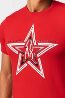 T-shirt | Regular Fit Armani Exchange czerwony