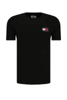 футболка tjm tommy badge | regular fit Tommy Jeans чорний