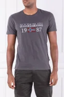 T-shirt SOLIN | Regular Fit Napapijri szary