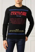 Sweter | Regular Fit Versace Jeans Couture czarny