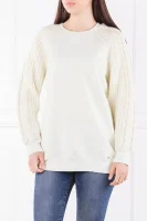 Sweatshirt | Relaxed fit Elisabetta Franchi cream