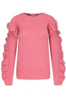 Sweter | Relaxed fit | z dodatkiem wełny Red Valentino różowy