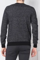 Sweter Franio | Regular Fit | z dodatkiem lnu BOSS BLACK czarny