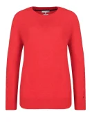 Sweter | Loose fit | z dodatkiem wełny Tommy Hilfiger czerwony