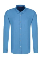 Lniana koszula Ero3-W | Slim Fit HUGO niebieski